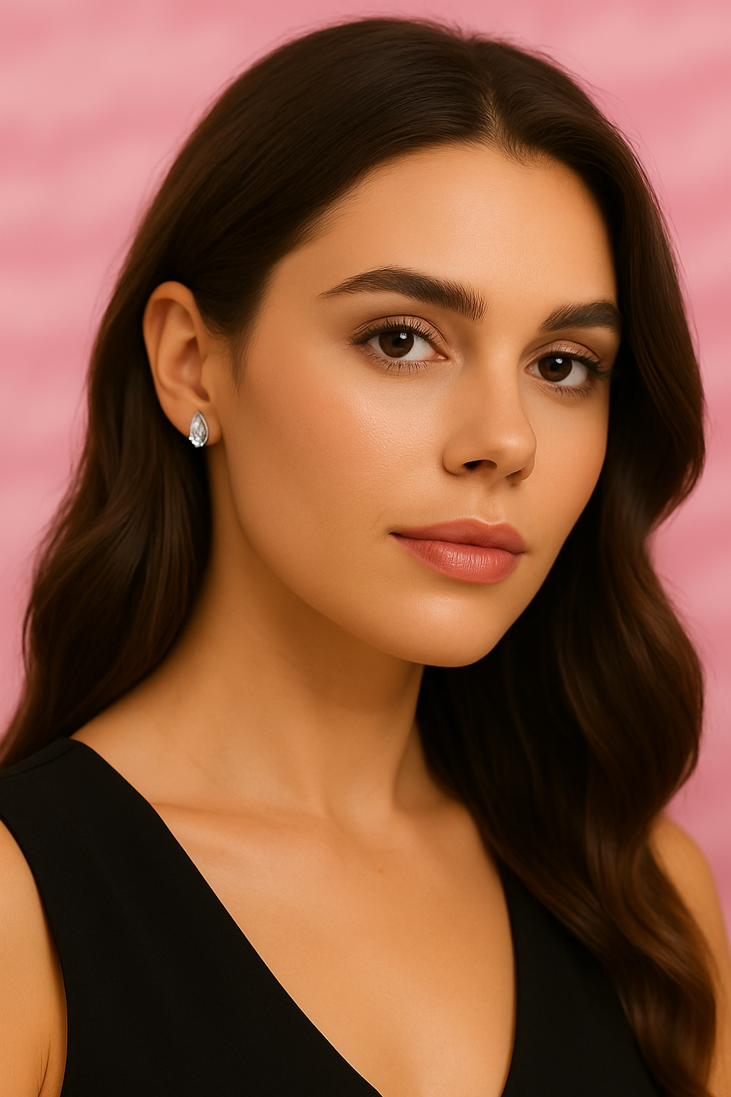 Silver leaf stud earrings – minimalist sterling silver earrings for women