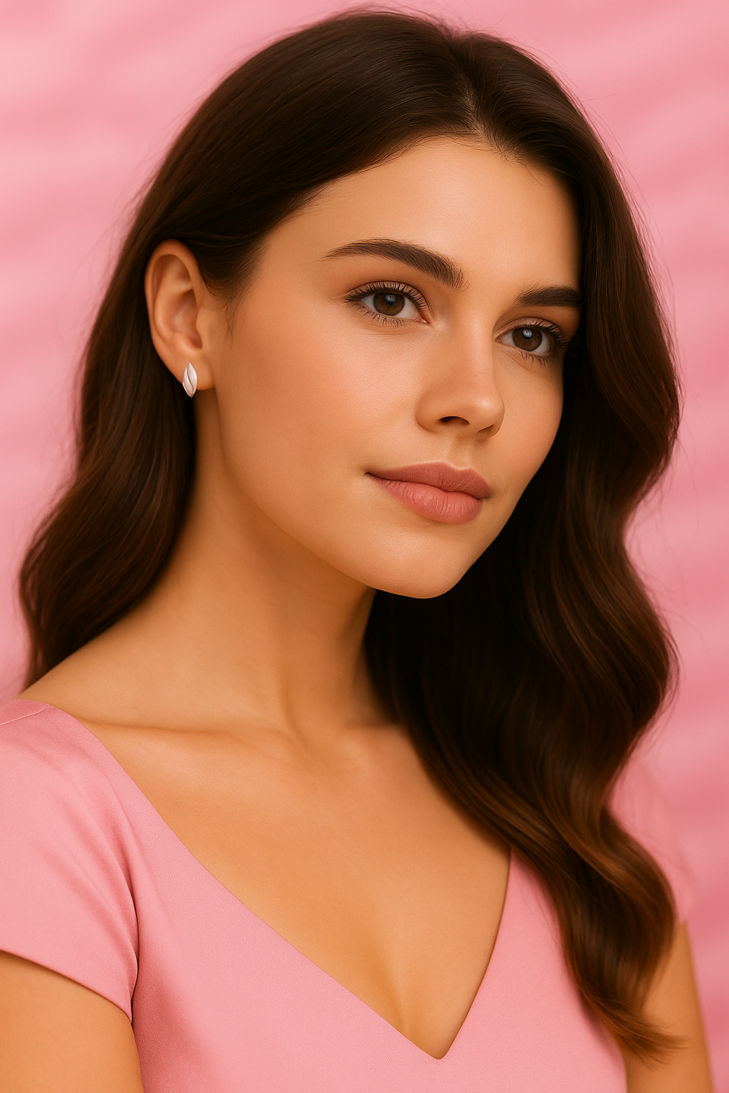 Silver leaf stud earrings – minimalist sterling silver earrings for women