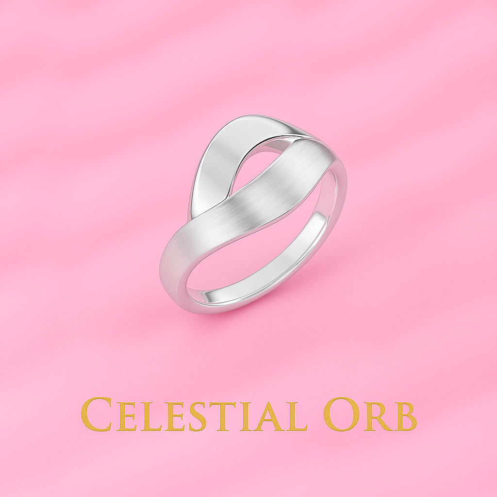 Silver leaf ring – minimalist sterling silver women’s ring with modern design