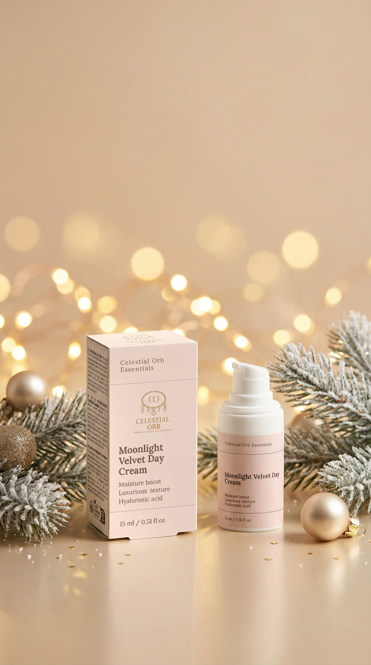 Moonlight Velvet Day Cream by Celestial Orb Essentials – hydrating hyaluronic acid day cream for soft, radiant, moisturized skin