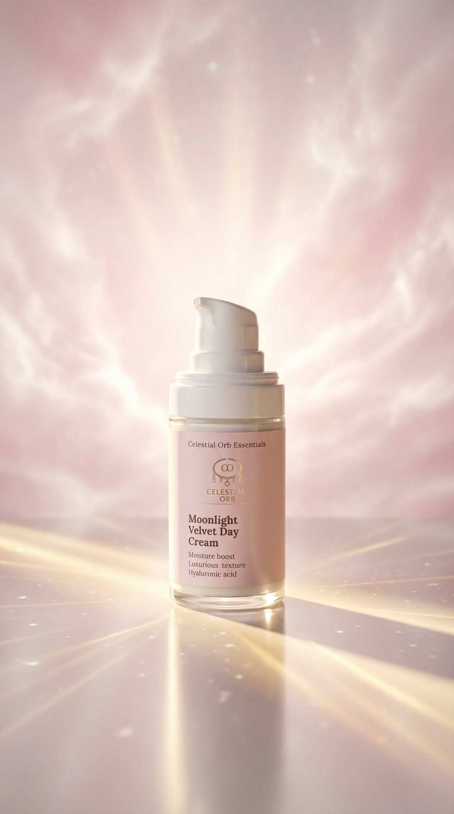 Moonlight Velvet Day Cream by Celestial Orb Essentials – hydrating hyaluronic acid day cream for soft, radiant, moisturized skin