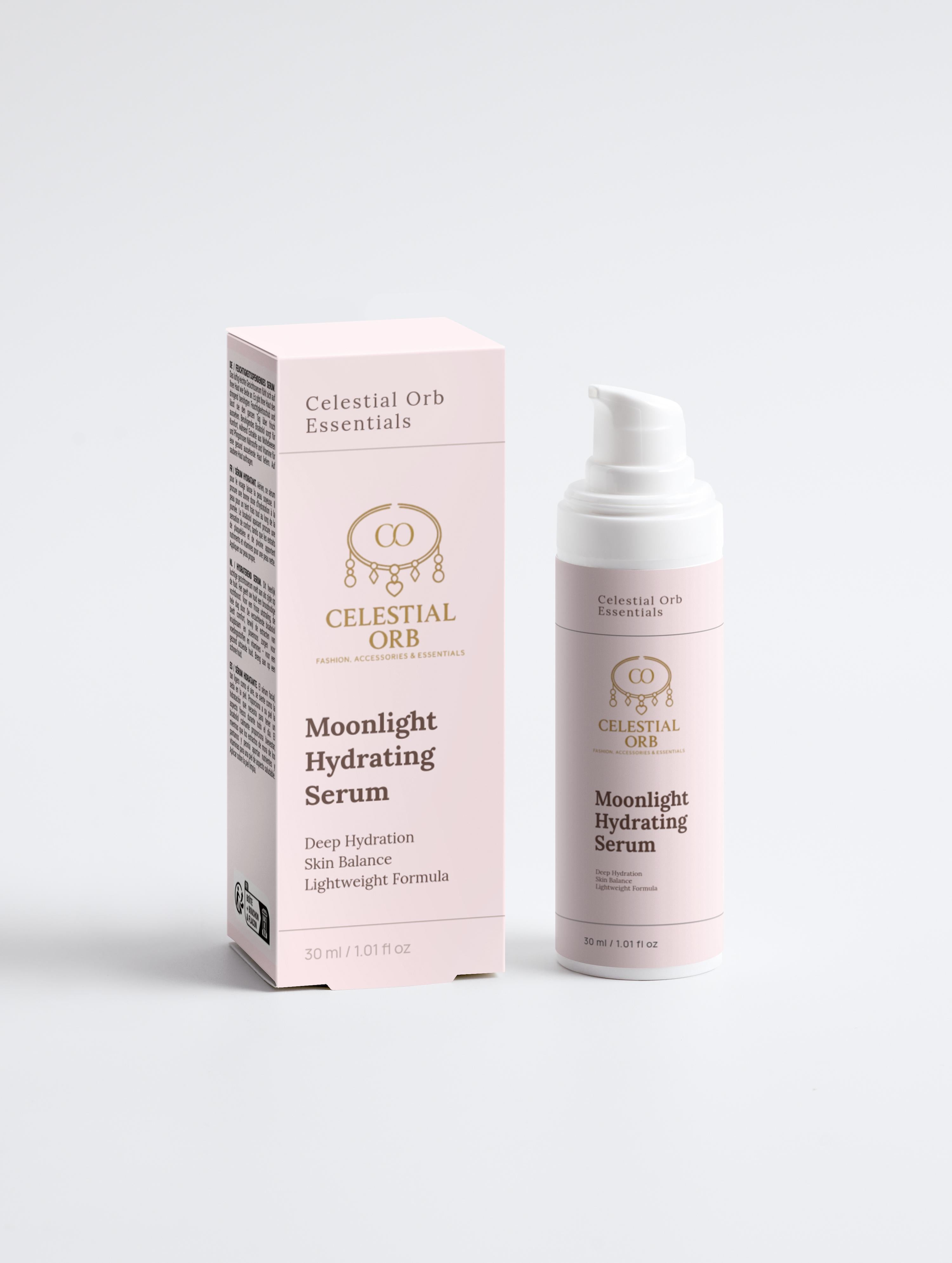 Hydrating gel and serum textures – Moonlight Hydration Duo by Celestial Orb Essentials.