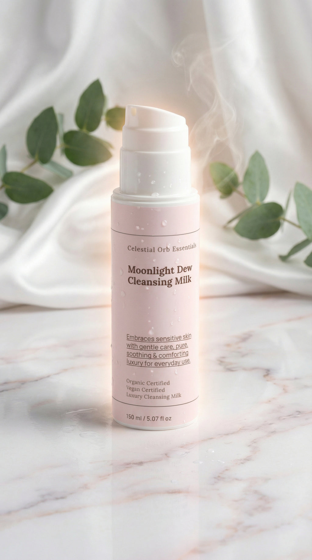 Moonlight Dew Cleansing Milk – gentle oil-to-milk cleanser for sensitive and dehydrated skin