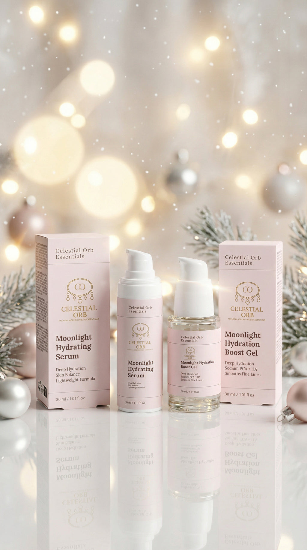 Moonlight Hydration Duo – hydrating gel and serum set for deep moisture by Celestial Orb Essentials