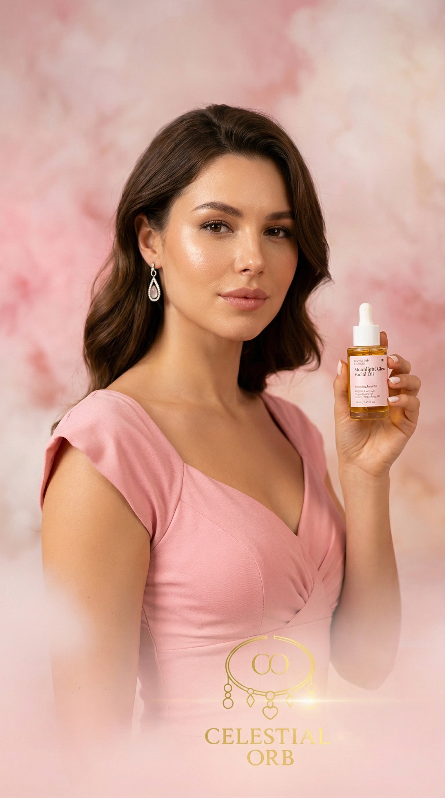 Moonlight Glow Facial Oil by Celestial Orb Essentials – organic nourishing facial oil for radiant hydrated skin